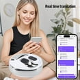 thumbnail image 4 of Language Translator Earbuds, AI Translation Earbuds Real Time with 80 Languages & Accents Online, 5H Worktime Translator Device with APP Support Music and Calling, 4 of 7