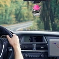 thumbnail image 3 of Disco Cowboy Hat Car Rearview Hanging Ornament Shiny Reflective Decorative Charm Accessory for Vehicle Interior, 3 of 6