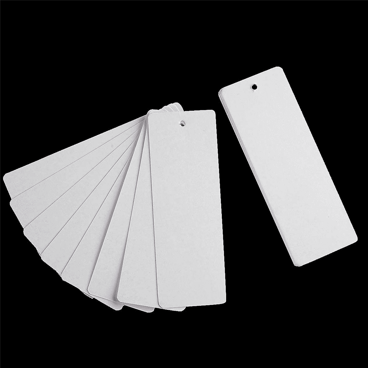 288 Pcs Paper Bookmarks Blank Cardstock Book Marks with Colorful Tassels for DIY Gifts Tags Make Your Own Bookmark