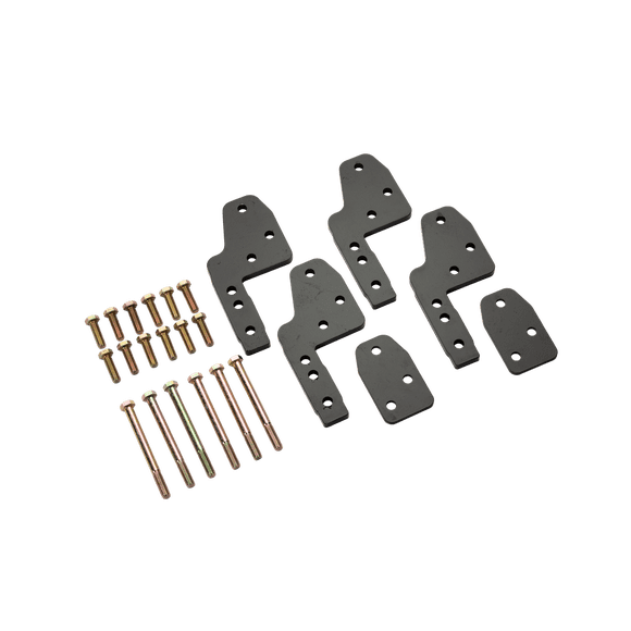 MOR ryde Suspension Crossmember XF12-002 X-Factor; Provides Lateral Support To Fifth Wheel And Travel Trailer; No Welding/No Drilling Required; Black; Half With Holes And Half With Slots