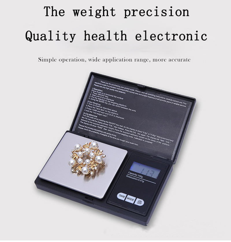 0.1g-2000g High Precision Jewelr Electronic Scale Cordyceps Nest Pocket Scale 