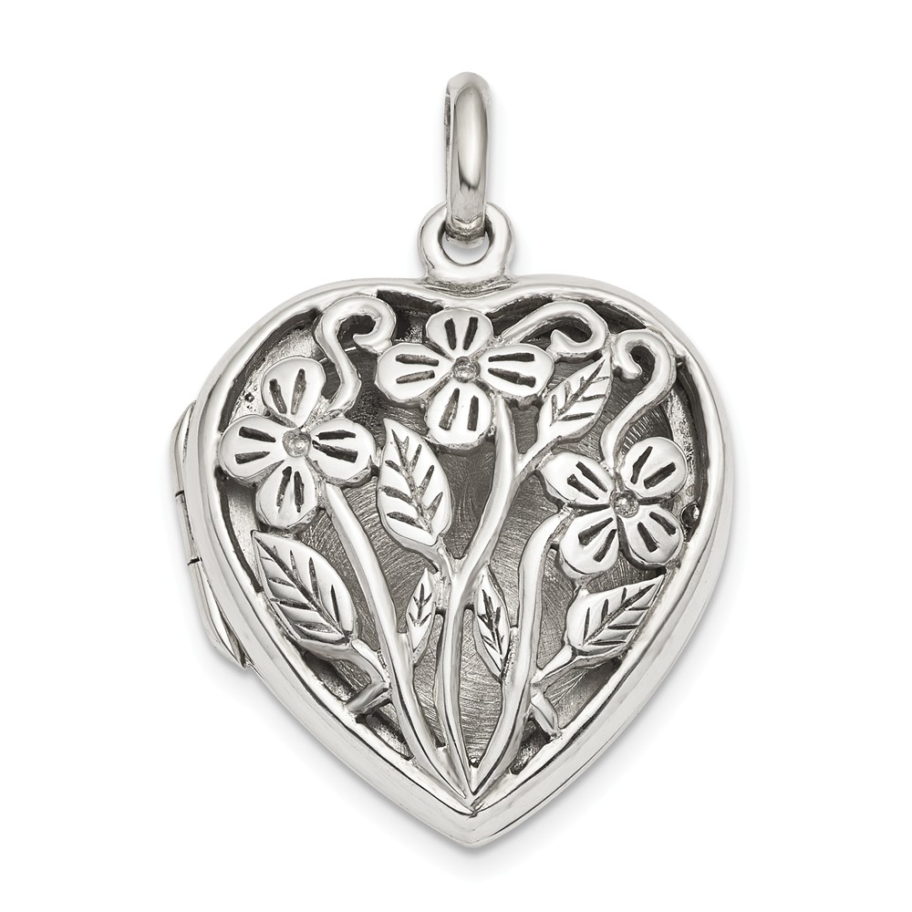 Details about   Real Diamond Silver Locket Sterling Silver 16mm 925 Hallmark All Chain Lengths 