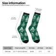 thumbnail image 6 of Uemuo Christmas Trees Pattern Women's Crew Socks, Soft Durable Breathable Moisture-Wicking with Odor Control Cotton socks, 6 of 9