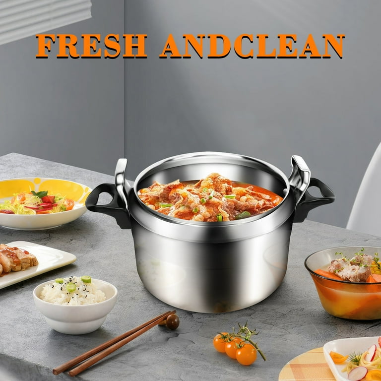 Tebru 7L Aluminum Alloy Stovetop Pressure Cooker, Thickened Design