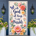 thumbnail image 5 of Floral Theme Hello Spring Banner Butterfly Accents Spring Display Colorful Design 3D Lettering Floral Backdrop for Spring Party Garden Gathering Outdoor Event, 5 of 9