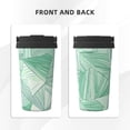 thumbnail image 4 of Portable Thermos Cup Coffee Cup 6.9×3.4in Invisible Ring Easy To Carry For Car Cafe Office Home Lightseagreen Geometric Lines_2, 4 of 8