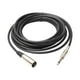 thumbnail image 2 of Cable de Audio XLR Perfke Macho a 6,35 mm Macho para Amplificador Mezclador de DJ Negro 10 Pies, 2 of 7