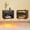 Black, variant on Pinmoco Set of 2 LED Nightstand with Charging Station, Modern Bedside Table with Drawer and Open Storage for Bedroom, White