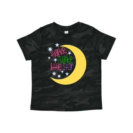 

Inktastic Twinkle Twinkle Little Star with Yellow Moon Gift Toddler Boy or Toddler Girl T-Shirt