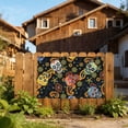 thumbnail image 6 of Mexican Skull Paisley Four Hole Decorated Banner Flag for Garden Yard Home Decoration Indoor Outdoor 3x5 Ft, 6 of 7