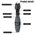 thumbnail image 3 of Creative Rocket Lighter, Windproof Adjustable Blue Flame Torch Lighter With Safety Lock, Refillable Rotation Lighters For BBQ Outdoor Camping Hiking (Yellow), 3 of 11