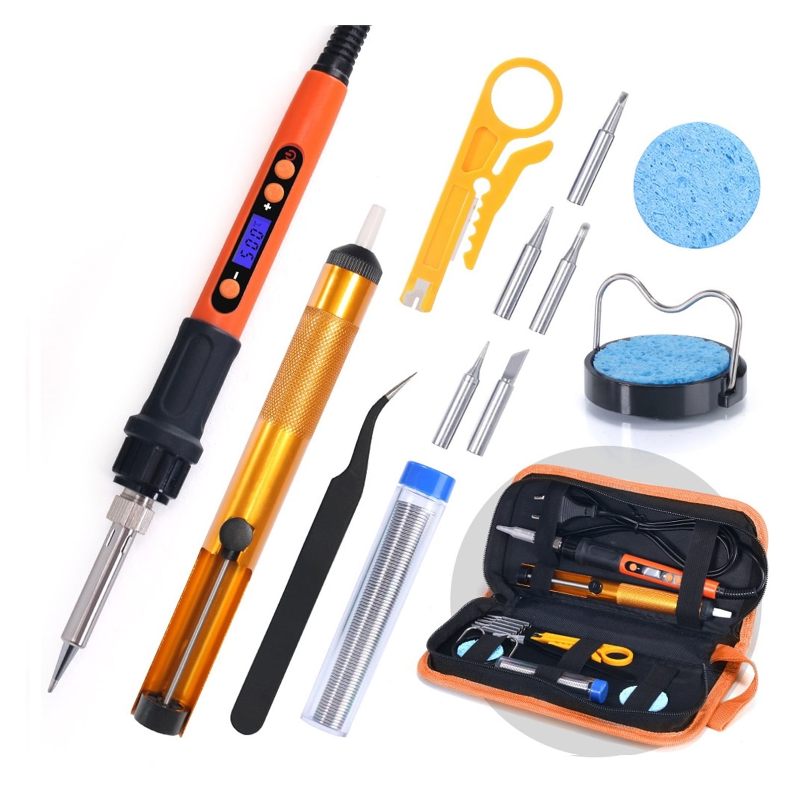 Soldering Iron Kit With Slot Heating,Element 500 Celsius Digital Temperature,Adjustable Soldering Iron Station ,Portable