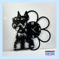 thumbnail image 3 of Handmadetneonsign Miniature Schnauzer Wall Clock Unique, Dog Oversize Wall Clock, Dog Metal Wall Clock 77986, 3 of 4