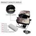 thumbnail image 4 of Chririnla Stretch Polyester Crossbody Bag Zipper Closed Two Layer Crossbody Bags for Hiking, Spider Web Design Crossbody Purse, 4 of 7