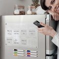 thumbnail image 3 of 1 Set Acrylic Refrigerator Calendar Erasable Monthly Planner Board Reusable Dry Erase Board with Markers, 3 of 3
