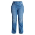 thumbnail image 5 of Terra & Sky Women's Plus Size Pull On High Rise Bootcut Jeggings, 31" Inseam, Sizes 0X-4X, 5 of 5
