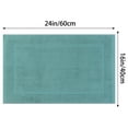 thumbnail image 6 of Unique Bargains 2 Pcs Cotton Banded Reversible Soft Bath Rug Blue/Green 16" x 24", 6 of 6