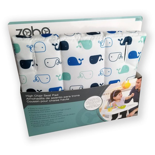 Zobo High Chair Seat Pad for Summit High Chairs (Whales)