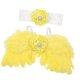 thumbnail image 4 of Diadema de de flor de plum ángel para sesión de fotografía, diadema fotografía de recién nacidos, disfraz de utilería para fotografía Amarillo Yotijar Alas de moda, 4 of 5