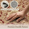 thumbnail image 6 of ODIKA 9'x12' Washable Area Rug Bedside Shaped Way Motif Curling Botanical Vintage Hallways Entry for Great Room, Indoor Concept, Large Living Low Pile, Flatwoven, 6 of 7