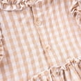 thumbnail image 6 of NAISIBABY Girl's Sets 2-Piece, Ruffles Sleeveless Tops and Flounce Pants Plaid Graphic Summer Fashion Outfits Beige 1-2T, 6 of 9