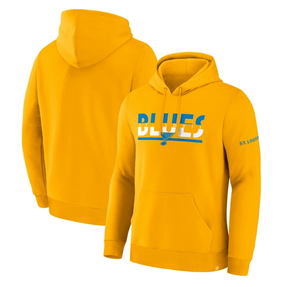 Men's Fanatics Gold St. Louis Blues Half Wall Legacy Hoodie