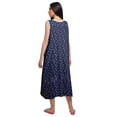 thumbnail image 3 of Moomaya Chemise de Nuit d'Allaitement à Col Rond Imprimé pour Femmes en Coton, 3 of 5