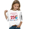 thumbnail image 4 of Abcomgle Girls T Shirts 3/4 Sleeve Patriotic T Shirt 4th Of July T-Shirt Crewneck 250th Birthday Print Tee Shirts Independent Day Tops,White,5-6Years, 4 of 5