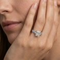 thumbnail image 4 of Rosec Jewels IGI Certified Radiant Cut Lab Grown Diamond 2 Ct Engagement Ring with Bow (E-VS1 Grade), 10K White Gold, US 7.50, 4 of 6