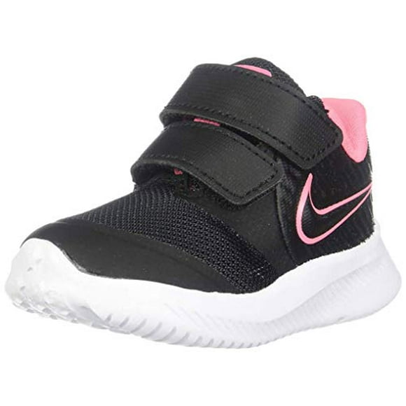 Nike Kids Star Runner 2 (TDV) Sneaker, Black/Sunset Pulse-Black-White, 4C Toddler US Toddler