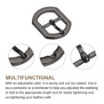 thumbnail image 3 of Uxcell 4Pack 0.75" Single Prong Belt Buckle Square Center Bar Buckles for Leather Craft, Dark Grey, 3 of 7