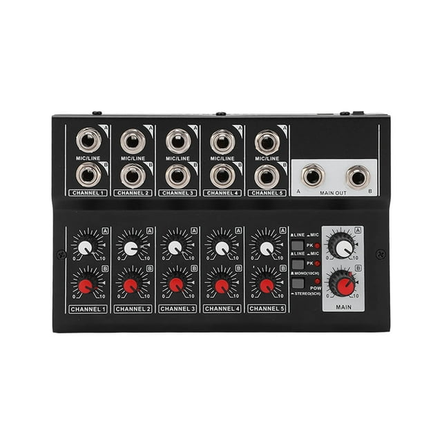 Audios Mixer, Console de Mixage 10 Canaux, Planche de Son, Caractéristiques de Premier Plan
