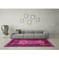 thumbnail image 3 of Ahgly Company Indoor Square Persian Pink Traditional Area Rugs, 3' Square, 3 of 4