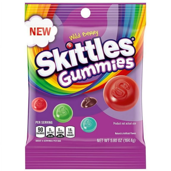 Skittles Wild Berry Gummy Candy 5.8 oz