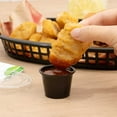 thumbnail image 5 of Chef 101 1 oz Round Black Plastic Portion Cup - 1 3/4" x 1 3/4" x 1 1/4" - 2000 count box, 5 of 5