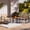 Brown, variant on Outdoor Patio Furniture Set, Rust-Proof Steel Bistro Set with Breathable Textilene Fabric, All-Weather 3-Piece Chairs for Balcony, Backyard, Garden and Poolside(Gray)