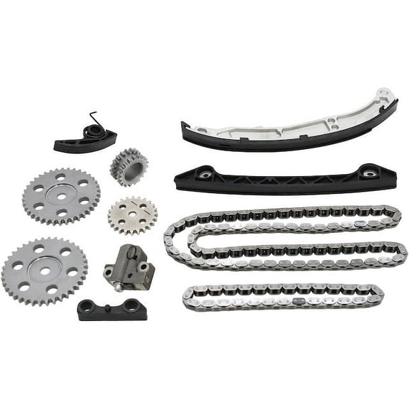 Front Timing Chain Kit - Compatible with 2001 - 2011 Ford Ranger 2.3L 4-Cylinder 2002 2003 2004 2005 2006 2007 2008 2009 2010