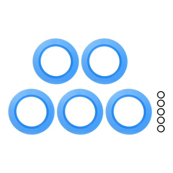 5  Pack Flush Valve Seal 2.76" ID. x 4.25" OD. Silicone Toilet Gasket, Dark Blue