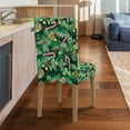 thumbnail image 4 of COEQINE Dining Chair Covers 6-Pack, Stretchable Universal Fit Chair Slipcovers Washable Spandex, Protect and Renew Your Dining Room Chairs for Home Party Decor, Christmas Holly Candy Cane, 4 of 7