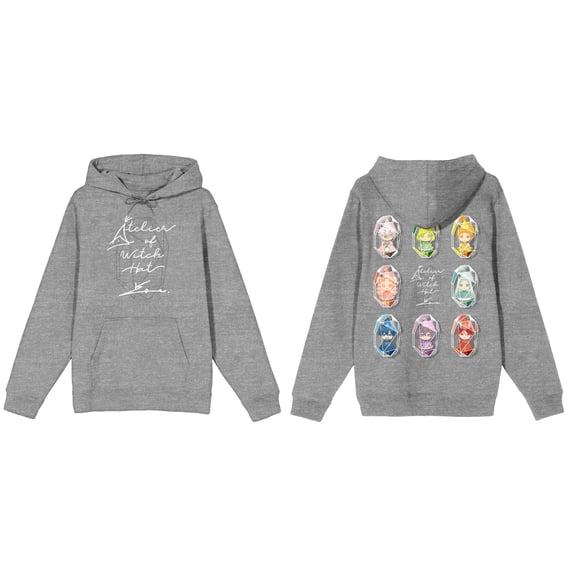 Witch Hat Atelier Chibi Witches Trap in Gemstone Hooded Sweatshirt-Medium