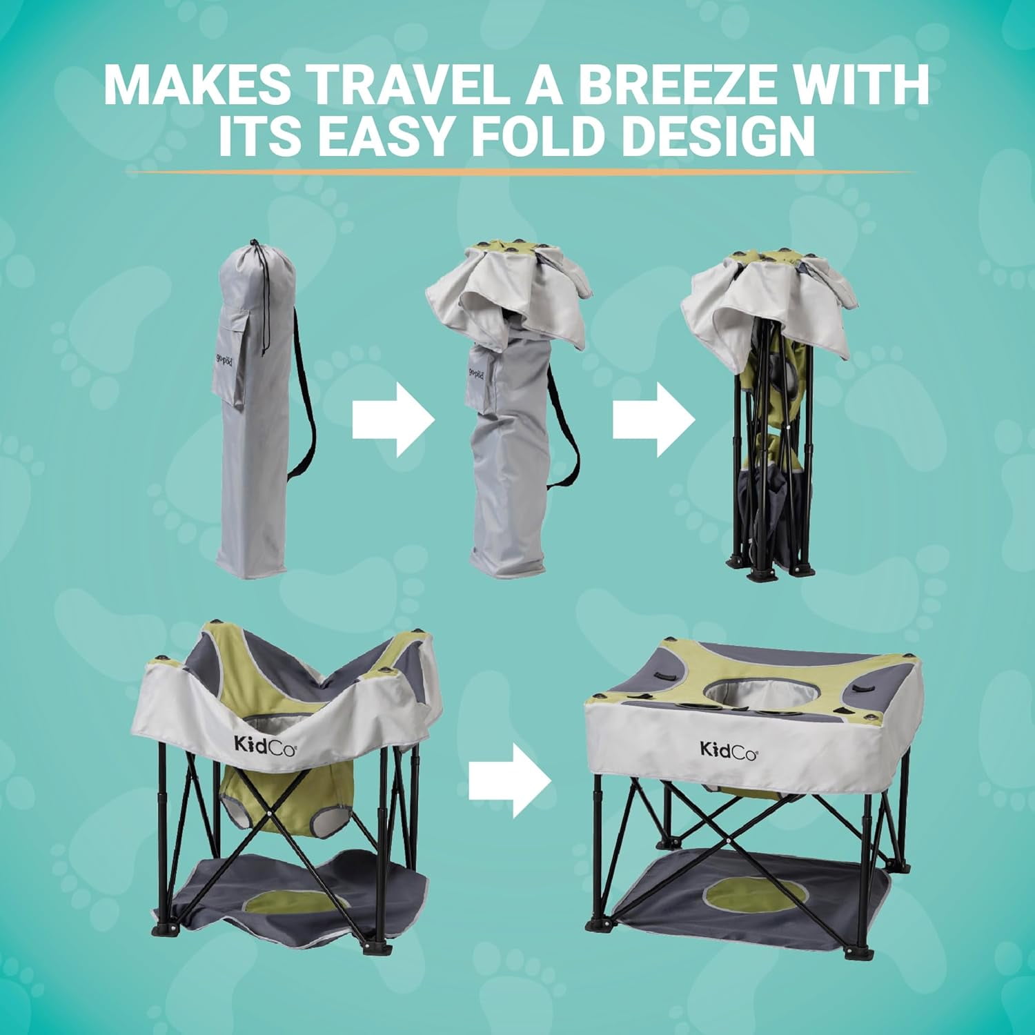 Baby Sit Up Chair KidCo P7004 GoPod Portable Travel Activity Seat