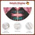 thumbnail image 3 of Xecao Ribbon With Angel Wings Pattern Christmas Tree Skirt Round Xmas Tree Mat Base Cover for Holiday Home Decorations-36", 3 of 6