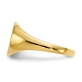 thumbnail image 3 of 14k 9.5x10.0mm Round Closed Back Signet Ring RS276, 3 of 6