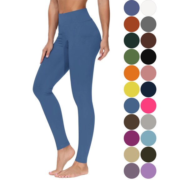 Leggings For Women Solid Color Yoga Sport Base Layer Pants Yoga Casual Long Pants With A Slim Fit For Everyday Wear Under Tunics Or For Exercise Womens Leggings