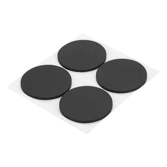 Non Slip Furniture Pads 2" (50mm x 2mm), 16 Pcs Adhesive Backed Round Rubber Feet Anti-Scratch Rubber Furniture Grippers for Hardwood Floor Electronics Bed Drawers DIY