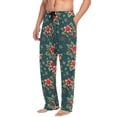 thumbnail image 2 of FORMRS Mens Pajama Pants with Pockets Soft Cotton Sleepwear Lounge Bottoms, Sizes S-2XL, Floral Christmas, 2 of 7