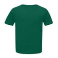 thumbnail image 5 of Plus Size Solid Color Short Sleeve Round Neck T-Shirt, Plus Size Round Neck Short Sleeve T Shirt for Women; Summer Loose T Shirt Casual Top. Green, 3Xl, 5 of 5