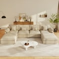 thumbnail image 4 of bokifol 156" Oversized U Shape Modular Sectional Sofa with Movable Ottomans,Modern Sectional Sofa for Living Room,Apartment,Office(Khaki), 4 of 12