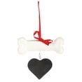 thumbnail image 1 of Boston International TMX17717 Ornement pour Animaux de Compagnie Os & Coeur&44; Pack de 2, 1 of 1