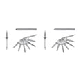 thumbnail image 2 of Guardoinrt 1/2/3/5 Clou d'Installation Sans Couture Non Marquant et Clous en Acier Durables pour 100 Clous de Longue Durée 2PCS, 2 of 6